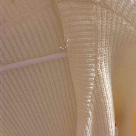 Cherry Embroidered Ivory Cardigan - Picture 2 of 4